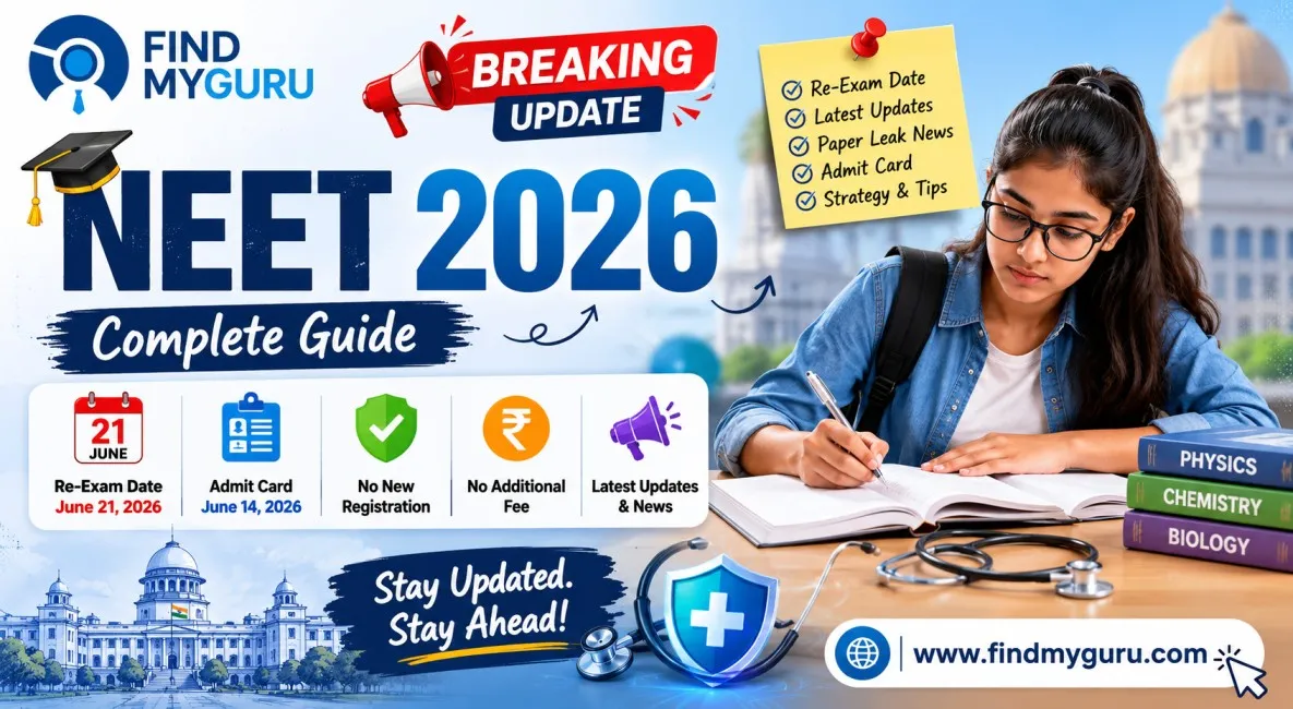 NEET 2026 Exam: Complete Guide, Re-Exam on June 21, Paper Leak,Refund Fee, Dress Code Latest Updates