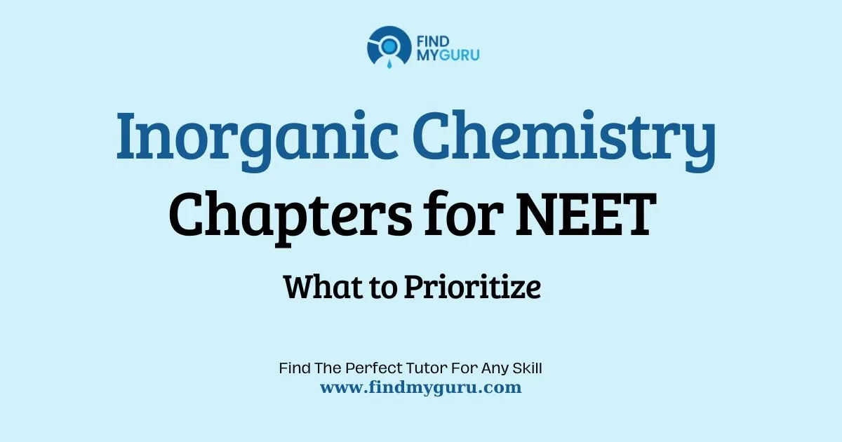 Important Inorganic Chemistry Chapters & Weightage for NEET