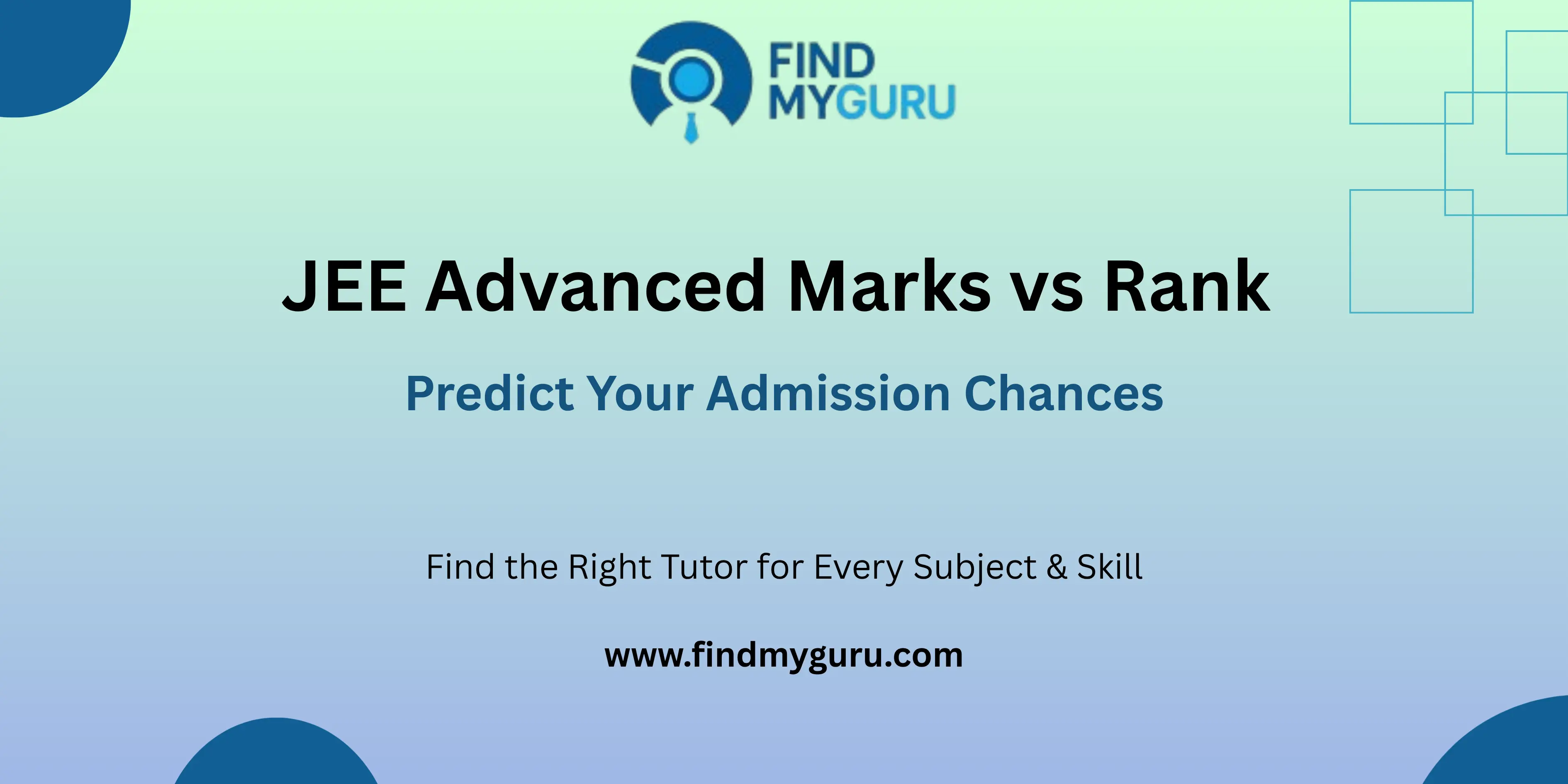 JEE Advanced Marks vs Rank Analysis & Category Expectations