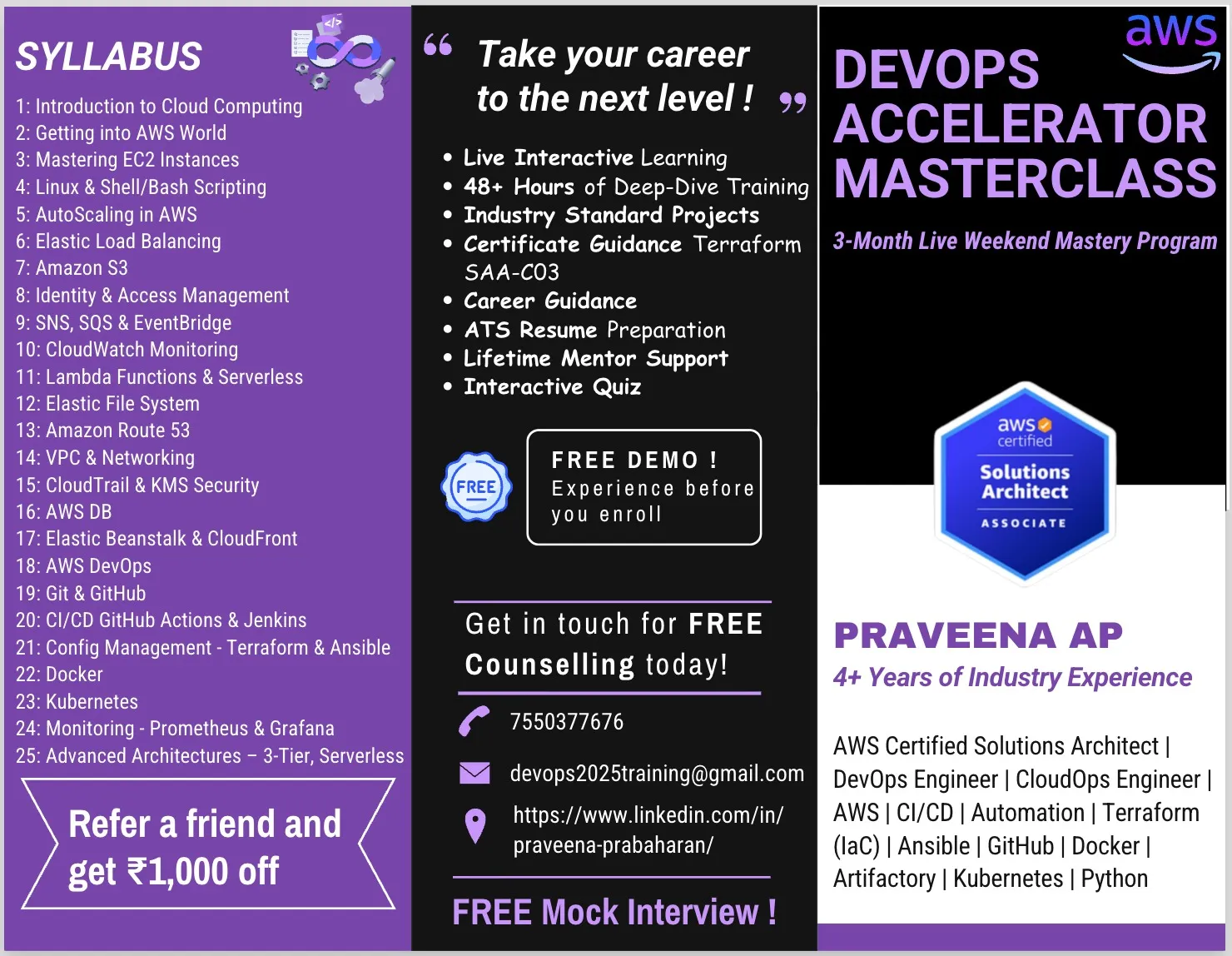 AWS/DevOps Hands-on Course Job Switchers/Beginners