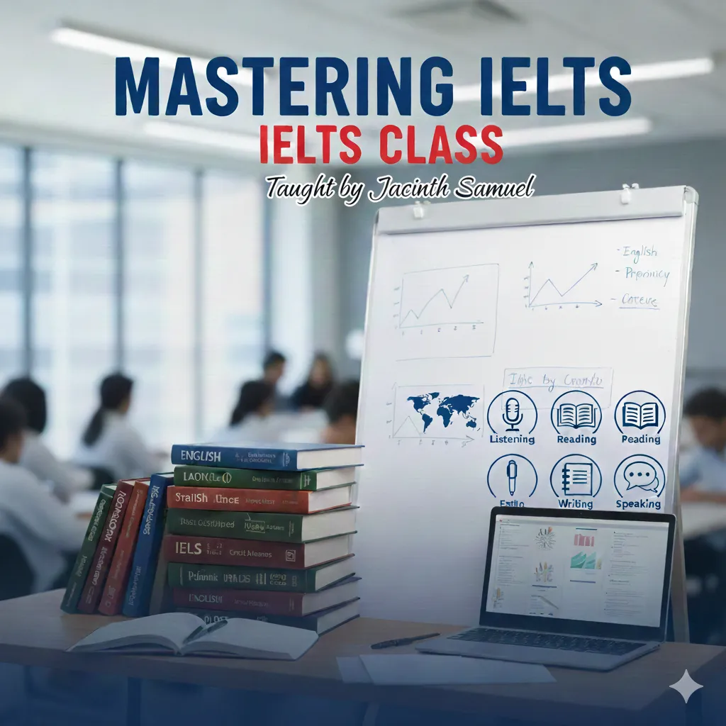 IELTS Academic & General Training Course – Online Exam-Focused Coaching by Jacinth Samuel