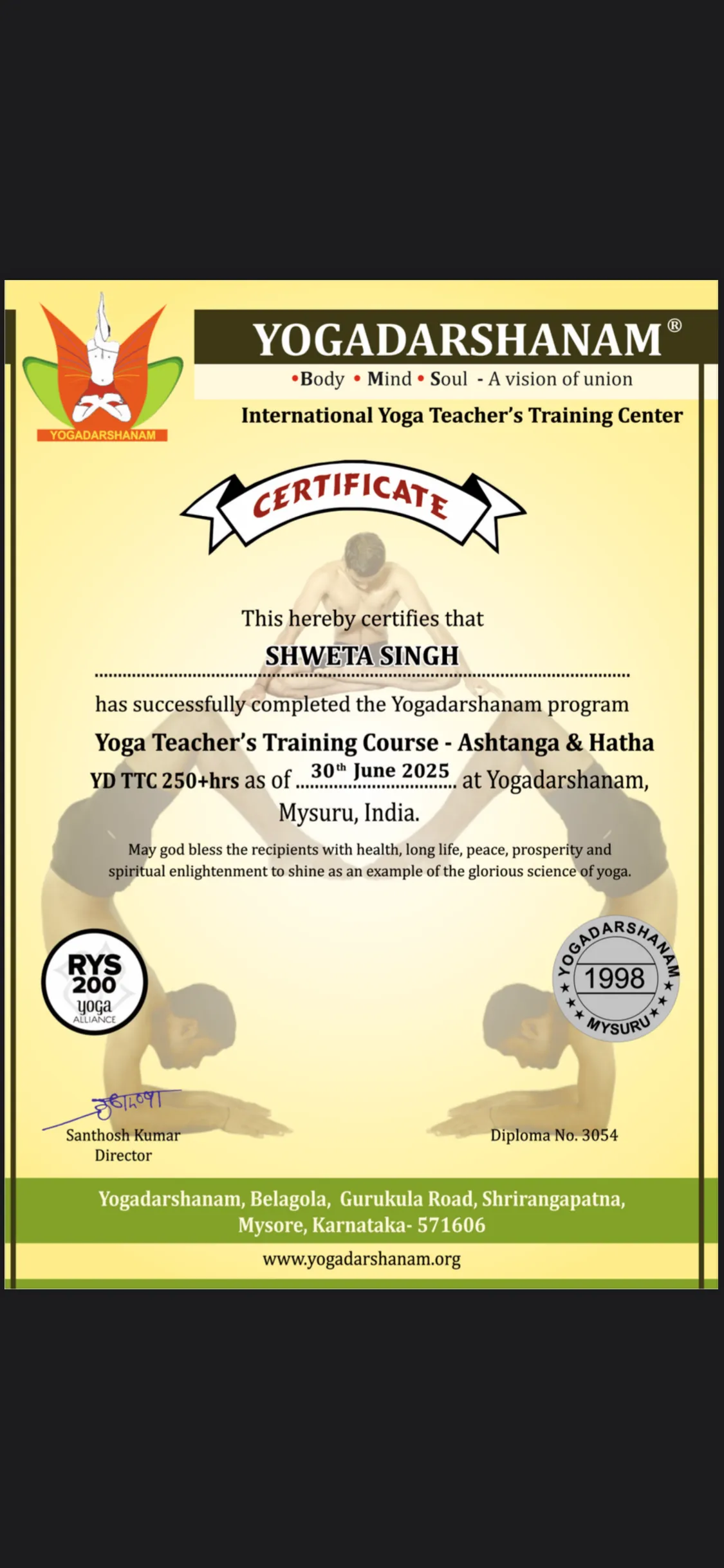 Yoga Training Program by Shweta Singh