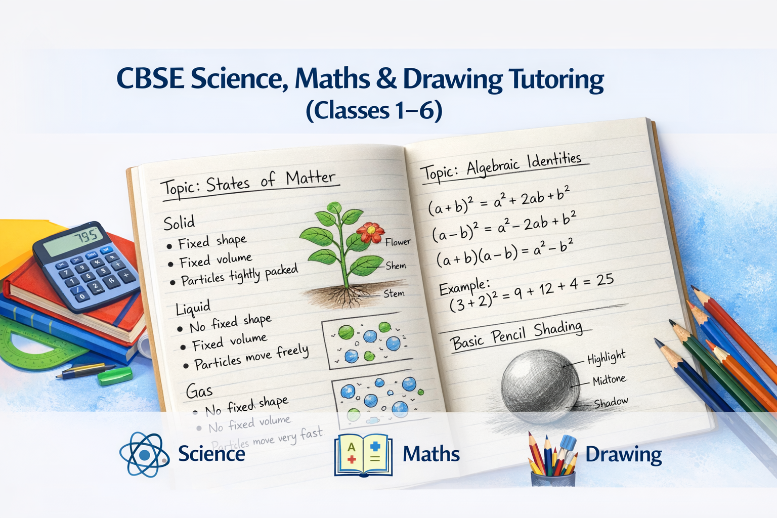 CBSE Academic Tutoring & Drawing (Classes 1–10) by Soujanya Pall