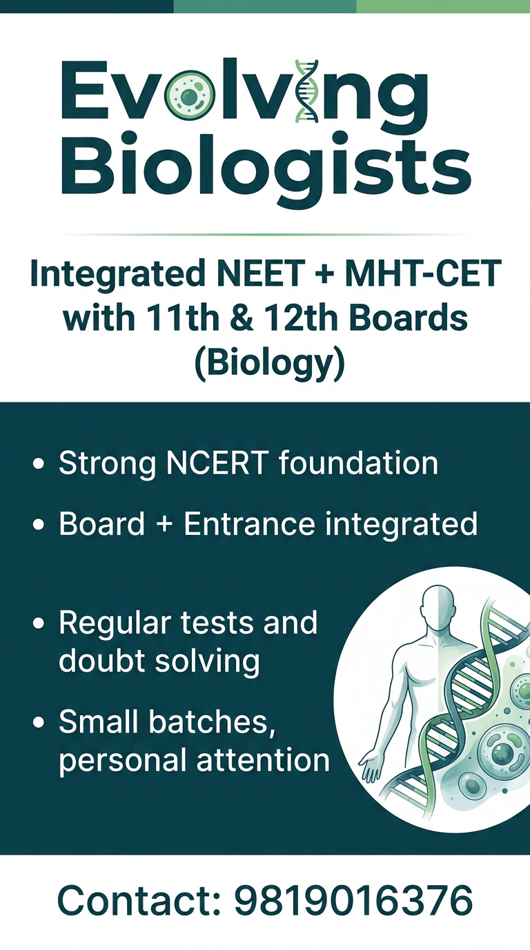 Integrated NEET + MHT-CET With 11th & 12th Boards