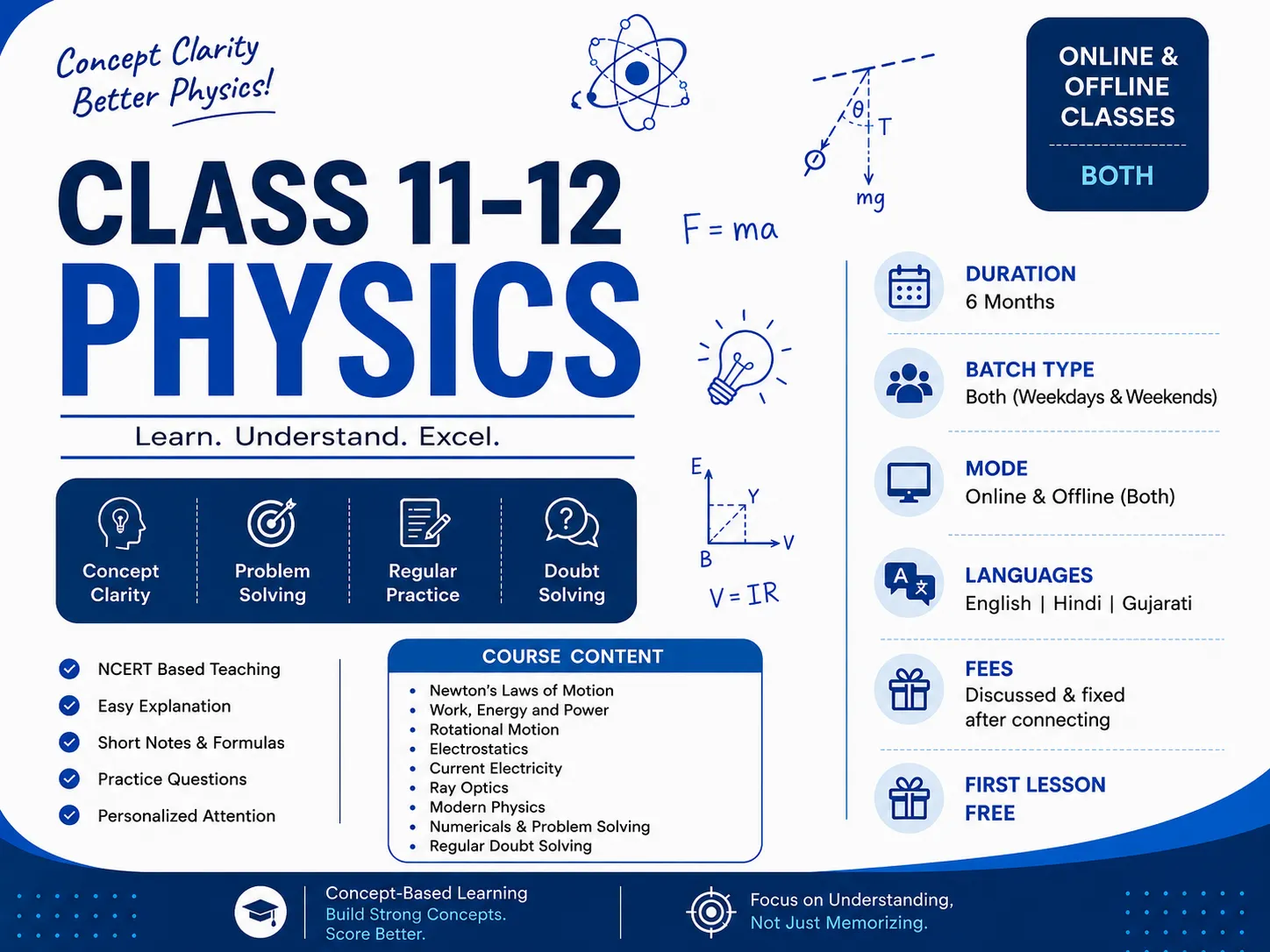 Conceptual Physics for Class 11 & 12