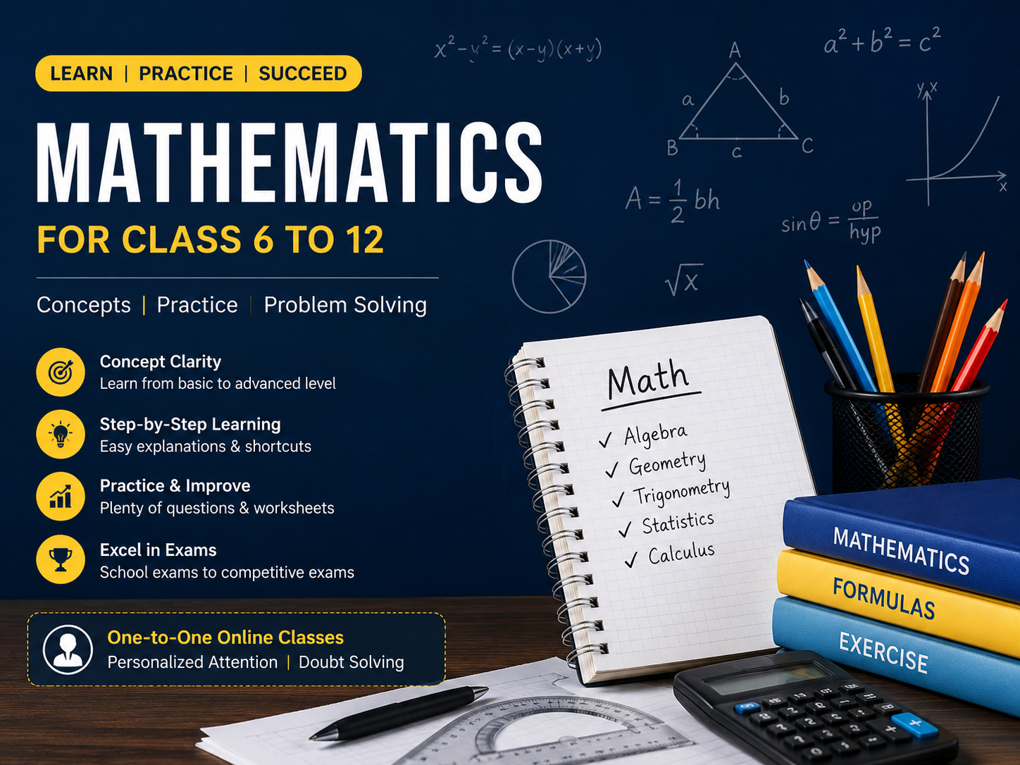 Mathematics Tuition for Class 6–12 Students