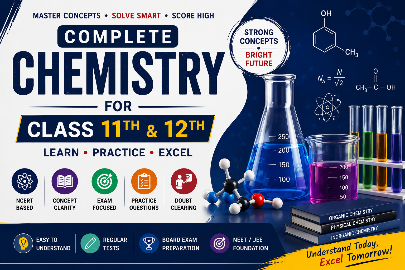 Complete Chemistry for Classes 11th & 12th