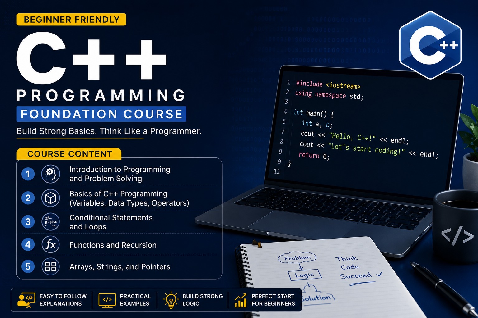 C++ Programming & DSA for Beginners